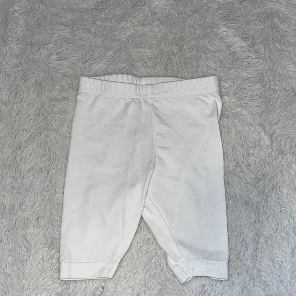 (3 for $10) carters 3 month white leggings baby girl clothing